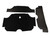 Trunk Floor Mat Cover for Classic Cadillac Fleetwood, Black Carpet 3pc Set, Protects Trunk from Spills, Mud, Snow, & Debris.
