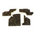 Kick Panel Insulation for Dodge Charger 1966-70 Jute Left, Right, Front 4 Piece