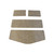 1969-72 Chrysler Hardtop Headliner Insulation Kit, Gray Jute Material, 4 Pieces, US Made