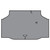 Trunk Floor Mat Cover Aqua Vinyl for 68 Cutlass Hardtop 2 Door - Protects Trunk Floor, Easy to Install, OEM Fit, US-Made.