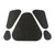 1966 Chevrolet Chevelle Fiberglass Hood Insulation Pad Heat Shield in Gray/Black - Reduce Engine Noise and Heat, Made in USA
