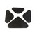 1968-1969 Chevrolet Chevelle Gray Fiberglass Hood Insulation Pad Heat Shield Kit for Front Area - 4 Pieces, US-Made