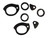 Door Handle Gasket for 1965-1969 Chevrolet Corvair Foam Unpainted Front 7 pieces