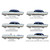 Interior Side Panel Backer Board 4pc for 1941-48 Master Deluxe Stylemaster Coupe