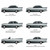 Rear Trim Panels for Chevrolet Bel Air, Biscayne, Impala 1965-1966 Sedan 4Dr 2Pc