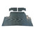 Trunk Floor Mat Cover for 1963 Pontiac Grand Prix Hardtop, Aqua Rubber Material, 3pc Set, US Manufactured, OEM Quality.
