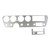 Dash Cover Insert Trim Aluminum With A/C Aluminum Backer 2pc for 66 Pontiac GTO