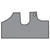 Trunk Floor Mat Cover for 1973 Pontiac GTO Hardtop, Green Gray Felt Material, Made in USA, OEM Fit, Protects Trunk Floor