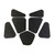 1968-1972 Buick Skylark Gray Fiberglass Hood Insulation Pad Heat Shield Front 7-Piece Kit - Reduce Engine Noise and Heat