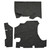 Trunk Mat for 1958 Pontiac Catalina Convertible, Die Cut Felt, Complete 3Pc Kit, OEM Quality, Classic Car Interior Carpet.