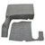 Trunk Mat for Classic Car, Noise-Reducing Rubber Material, Fits 1956 Chevrolet Bel Air, Easy to Clean and Maintain