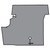 Trunk Mat for 1969-1970 Ford Mustang Fastback, Die Cut Fleece, Complete, Interior Carpet, US-made OEM quality replication.