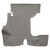 Trunk mat for 1957 Ford Fairlane 500 Hardtop 2DR, Die Cut Burtex Complete 1Pc, replicates OEM quality.