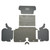 Trunk Mat for 1959 Chevrolet Impala Cut & Sewn TM Vinyl Kit with Boards 6Pc