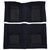 Carpet for 1969 Ford Mustang Fastback Interior, Dark Blue Inserts, Molded Style -  Automotive-Grade Nylon Flooring Kit.