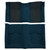 Carpet for Vintage Ford Mustang Fastback Interior Upgrade with Blue Inserts - High-Quality Molded Design Made in the USA