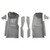 Carpet for Chevrolet Corvette 1978-1980 Front Console Kick Panels Molded Style Complete Kit - Automotive-Grade Flooring.