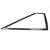 Quarter Window Molding Trim RH for 1987-1993 Ford Mustang Plastic