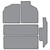 Floor Mats for 1993-1998 Mercury Villager Frts Rr Runners & Side Door 5Pc