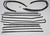 Window Sweeps Felt Kit for Chevrolet Deluxe 2 Door Sedan - OEM USA Made, Authentic Finish & Quality - Set of 14 Pieces