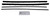 Window Sweeps Weatherstrip for 1972-1976 Ford Ranchero Black Front Left Right