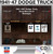 Digital Shop Manual and Resources for 1941-1947 Dodge Truck