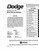 Service Manual for 1973 Dodge