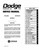 Service Manual for 1970 Dodge Polara, Monaco