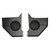 Kick Panels with Speaker Holes for 1964-1966 Ford Mustang Coupe - Panels Only
