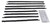 Window Sweeps Weatherstrip for 1960-1965 Ford Falcon Comet Black Front Rear