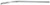 Window Moldings for 1978-1988 Chevrolet El Camino Lower, Aluminum Rear Left Each