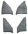 Carpet for 1981-1986 GMC K3500 Reg Cab Inserts without Cardboard Kick Panel Cutpile