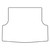 Trunk Floor Mat Cover for 1953-54 Chevy Panel Delivery Van Station Wagon, High Definition Rubber, Protects Trunk Floor.