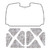 Hood Insulation Pad Heat Shield for 2003-2006 Chevrolet Truck Under Cover Smooth