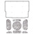 1965-67 Chevrolet A-Body Hood Insulation Pad Heat Shield, ABS Material for Sound & Heat Insulation, Easy Installation Kit.