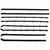 Door Window Belt Weatherstrip for 1967-1969 Dodge Dart 8Pc. Right and Left