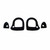 Exterior Door Handle Pad for 1965-1966 Ford Mustang 2 Piece Right and Left