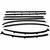 Door Window Belt Weatherstrip for 1968-1968 Oldsmobile 442 8Pc. Right and Left