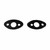 Exterior Door Handle Pad for 1936-1937 Packard Model 120-B 2 Piece EPDM Rubber