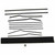 Door Window Belt Weatherstrip for 1955-1957 Chevrolet Two-Ten Series 1 Piece 