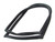 Quarter Window Weatherstrip Seal, Left Hand With Trim Groove for 1966-1977 Ford