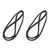 Weatherstrip Seal Kit for 1976-1995 Jeep Models, Left and Right Hand 2-Piece Set, EPDM Rubber, Easy Installation