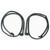 Door Rubber Weatherstrip Seal, Left & Right, 2 Piece Kit for 1966-77 Ford Bronco