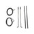 Weatherstrip Seal Kit for 1948-52 Ford F-Series Trucks, Left & Right Hand 6pc. Easy Installation, Quieter Ride, Long-lasting