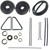 Door Seal Window Sweeps Channel Kit, for 1951-1955 Chevrolet/GMC Pickup