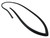Windshield Weatherstrip Molding w/ Rain Channel 1pc. for 2001-2004 Lexus IS300