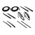 Door Seal Window Sweeps Channel Kit for 84-96 Jeep Cherokee, Left and Right Rear Doors - High Quality USA Made Product