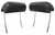 Headrests for 1970 GM A Body, Bucket, Black Reproduction Bucket Seat Pair