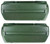 Armrest Bases for 1968-1972 GM A Body Plastic Injection-Molded Front Dark Green