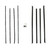 Window Sweeps Felt Kit for 1964-65 Dodge/Plymouth Sedan & Hardtop - Front Left & Right Hand 8pc - Belt Line Weatherstrip Kit